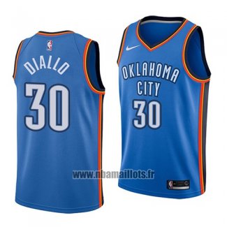 Maillot Oklahoma City Thunder Hamidou Diallo No 30 Icon 2018 Bleu Blanc