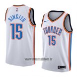 Maillot Oklahoma City Thunder Kyle Singler No 15 Association 2018 Blanc