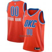 Maillot Oklahoma City Thunder Personnalise Statement 2019-20 Orange