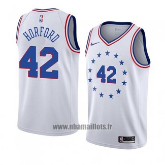 Maillot Philadelphia 76ers Al Horford No 42 Earned 2019-20 Blanc