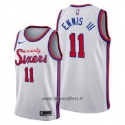 Maillot Philadelphia 76ers James Ennis Iii No 11 Classic 2019-20 Blanc