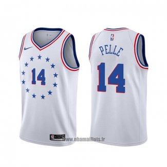 Maillot Philadelphia 76ers Norvel Pelle NO 14 Earned 2019-20 Blanc