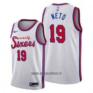 Maillot Philadelphia 76ers Raul Neto No 19 Classic 2019-20 Blanc