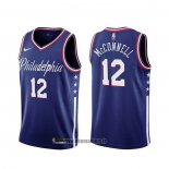 Maillot Philadelphia 76ers T.j. Mcconnell NO 12 Ville 2019-20 Bleu