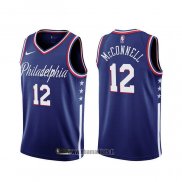 Maillot Philadelphia 76ers T.j. Mcconnell NO 12 Ville 2019-20 Bleu