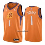 Maillot Phoenix Suns Devin Booker NO 1 Statement 2021 Orange