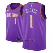 Maillot Phoenix Suns Devin Booker No 1 Ville 2018-19 Volet