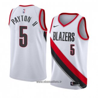 Maillot Portland Trail Blazers Gary Payton No 5 Association 2018 Blanc