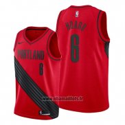 Maillot Portland Trail Blazers Jaylen Hoard No 6 Statement Rouge