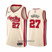 Maillot Portland Trail Blazers Jusuf Nurkic No 27 Ville Crema