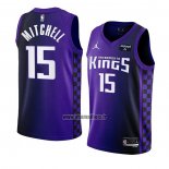 Maillot Sacramento Kings Davion Mitchell NO 15 Statement 2023-24 Volet