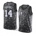 Maillot San Antonio Spurs Drew Eubanks No 14 Ville 2018 Gris