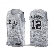 Maillot San Antonio Spurs Lamarcus Aldridge NO 12 Earned Camuflaje