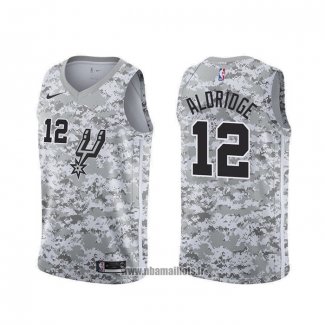 Maillot San Antonio Spurs Lamarcus Aldridge NO 12 Earned Camuflaje