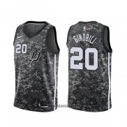 Maillot San Antonio Spurs Manu Ginobili NO 20 Ville Camuflaje