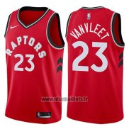 Maillot Tornto Raptors Fred Vanvleet No 23 Icon 2017-18 Rouge