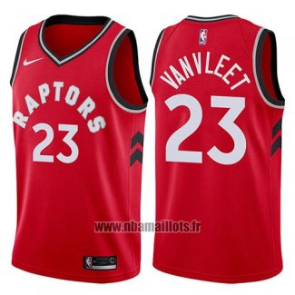 Maillot Tornto Raptors Fred Vanvleet No 23 Icon 2017-18 Rouge