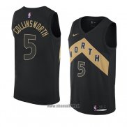 Maillot Tornto Raptors Kyle Collinsworth No 5 Ville 2018 Noir