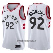 Maillot Tornto Raptors Lucas Nogueira No 92 Association 2017-18 Blanc