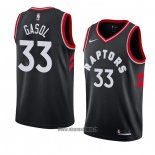 Maillot Tornto Raptors Marc Gasol No 33 Statement 2018 Noir