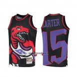 Maillot Tornto Raptors Vince Carter No 15 Mitchell & Ness Big Face Noir