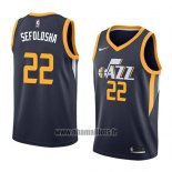 Maillot Utah Jazz Thabo Sefolosha No 22 Icon 2018 Bleu