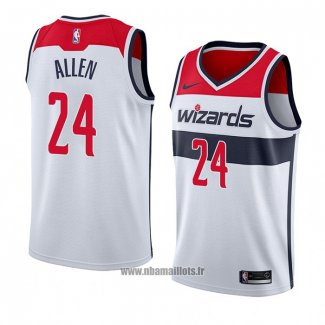 Maillot Washington Wizards Lavoy Allen No 24 Association 2018 Blanc