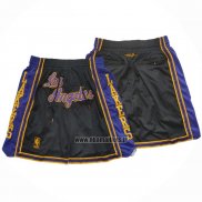 Short Los Angeles Lakers Mitchell & Ness Just Don Noir