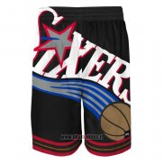 Short Philadelphia 76ers Mitchell & Ness Big Face Noir