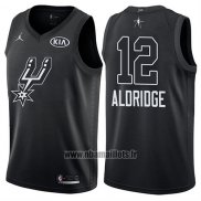 Maillot All Star 2018 San Antonio Spurs Lamarcus Aldridge No 12 Noir