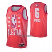 Maillot All Star 2022 Los Angeles Lakers LeBron James NO 6 Marron.