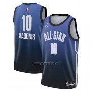 Maillot All Star 2023 Sacramento Kings Domantas Sabonis NO 10 Bleu