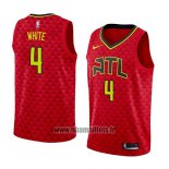 Maillot Atlanta Hawks Andrew White No 4 Statement 2018 Rouge