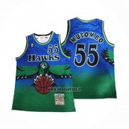 Maillot Atlanta Hawks Dikembe Mutombo NO 55 Mitchell & Ness 1996-97 Vert