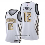 Maillot Atlanta Hawks Taurean Prince No 12 Ville Edition Blanc