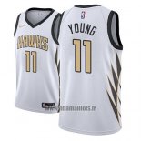 Maillot Atlanta Hawks Trae Young No 11 Ville 2018-19 Blanc