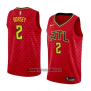 Maillot Atlanta Hawks Tyler Dorsey No 2 Statement 2018 Rouge