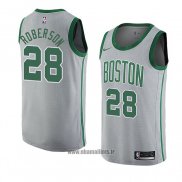 Maillot Boston Celtics Jeff Roberson No 28 Ville 2018-19 Gris