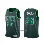 Maillot Boston Celtics Marcus Smart No 36 Earned 2020-21 Vert