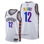 Maillot Brooklyn Nets Joe Harris No 12 Ville Lgbtq Pride Night 2020 Blanc