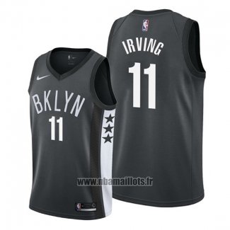 Maillot Brooklyn Nets Kyrie Irving No 11 Statement Noir