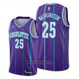 Maillot Charlotte Hornets P.j. Washington No 25 Ville 2018-19 Noir