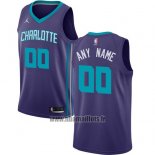 Maillot Charlotte Hornets Personnalise 2017-18 Bleu