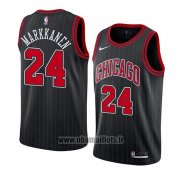 Maillot Chicago Bulls Lauri Markkanen No 24 Statement 2019-20 Noir