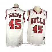 Maillot Chicago Bulls Michael Jordan NO 45 Retro Blanc