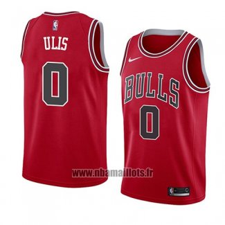 Maillot Chicago Bulls Tyler Ulis No 0 Icon 2018 Rouge