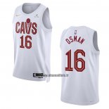 Maillot Cleveland Cavaliers Cedi Osman NO 16 Association 2022-23 Blanc