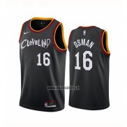 Maillot Cleveland Cavaliers Cedi Osman No 16 Ville 2020-21 Noir