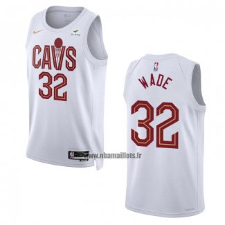 Maillot Cleveland Cavaliers Dean Wade NO 32 Association 2022-23 Blanc