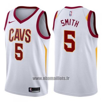 Maillot Cleveland Cavaliers J.r. Smith No 5 Association 2017-18 Blanc